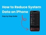how to reduce system data on iPhone