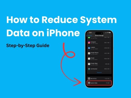 how to reduce system data on iPhone